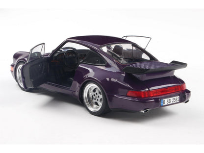 Porsche 911 (964) Turbo Violet Blue 1:18 Scale Solido Diecast Model Car-Solido-Diecast Model Centre