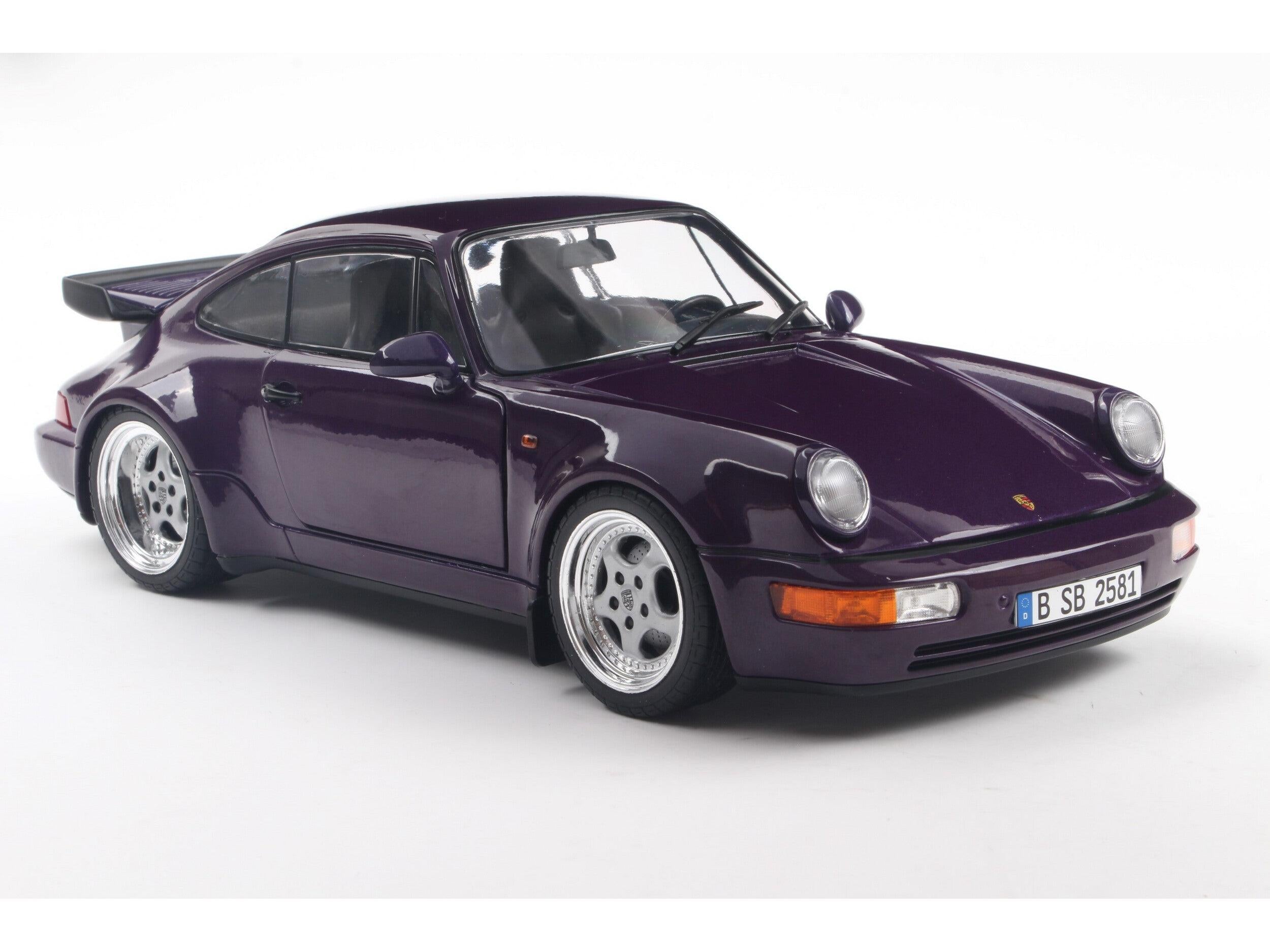Porsche 911 (964) Turbo Violet Blue 1:18 Scale Solido Diecast Model Car-Solido-Diecast Model Centre