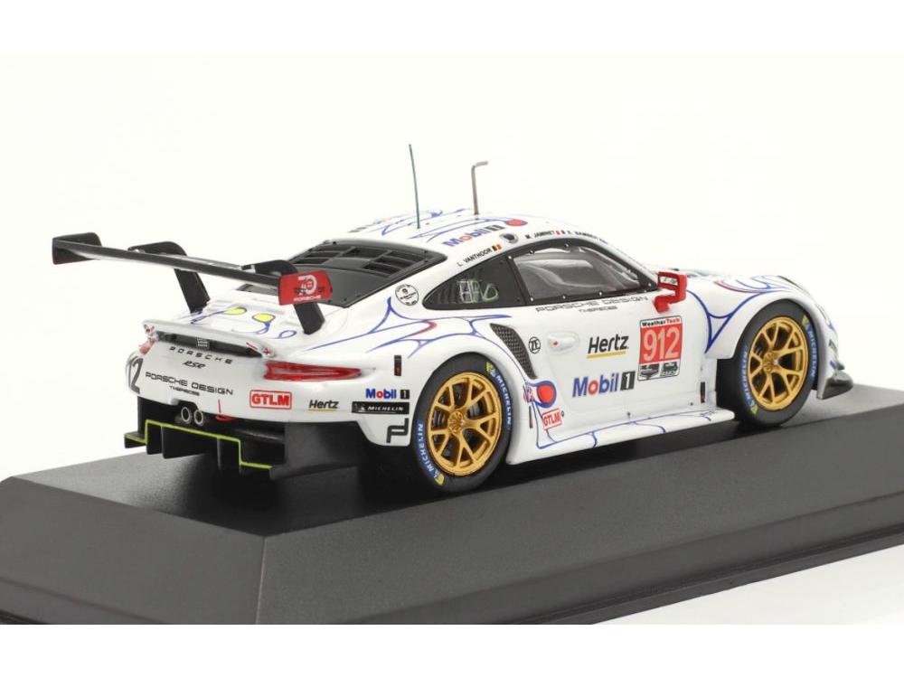 Porsche 911 (991) RSR #912 2nd GTLM Class Petit Le Mans 2018 Porsche GT Team 1:43 Scale IXO Diecast Model Car-IXO-Diecast Model Centre