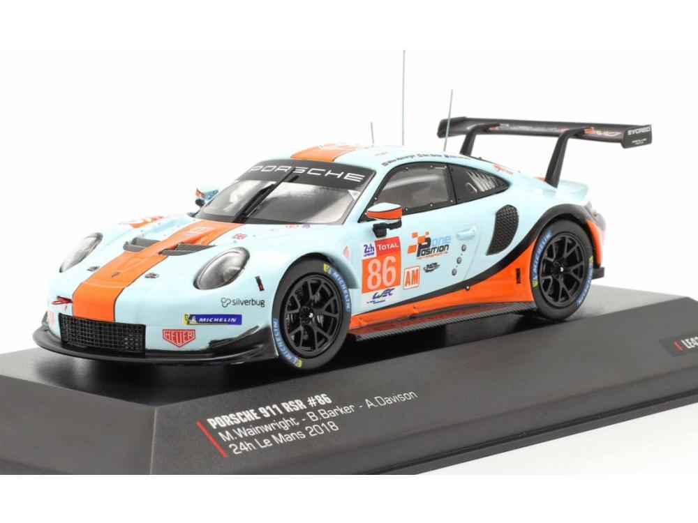 Porsche 911 (991) RSR Gulf #86 24h Le Mans 2018 1:43 Scale IXO Diecast Model Car-IXO-Diecast Model Centre
