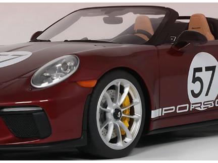 Porsche 911 (991.2) Speedster 'Heritage Edition' Cherry Metallic 2019 1:18 Scale GT Spirit Resin Model Car-GT Spirit-Diecast Model Centre