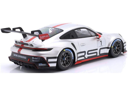 Porsche 911 (992) GT3 Cup #1 Track Experience 2023 Silver Red 1:18 Scale IXO Diecast Model Car-IXO-Diecast Model Centre