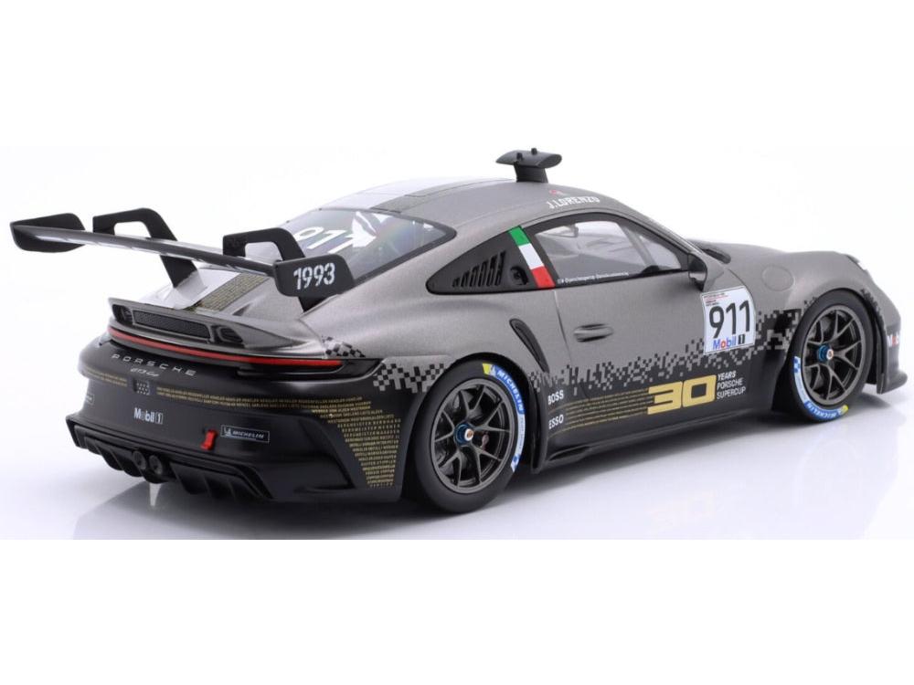 Porsche 911 (992) GT3 Cup Porsche Supercup Imola 2022 #911 Jorge Lorenzo 1:18 Scale Diecast Model Car – IXO-IXO-Diecast Model Centre