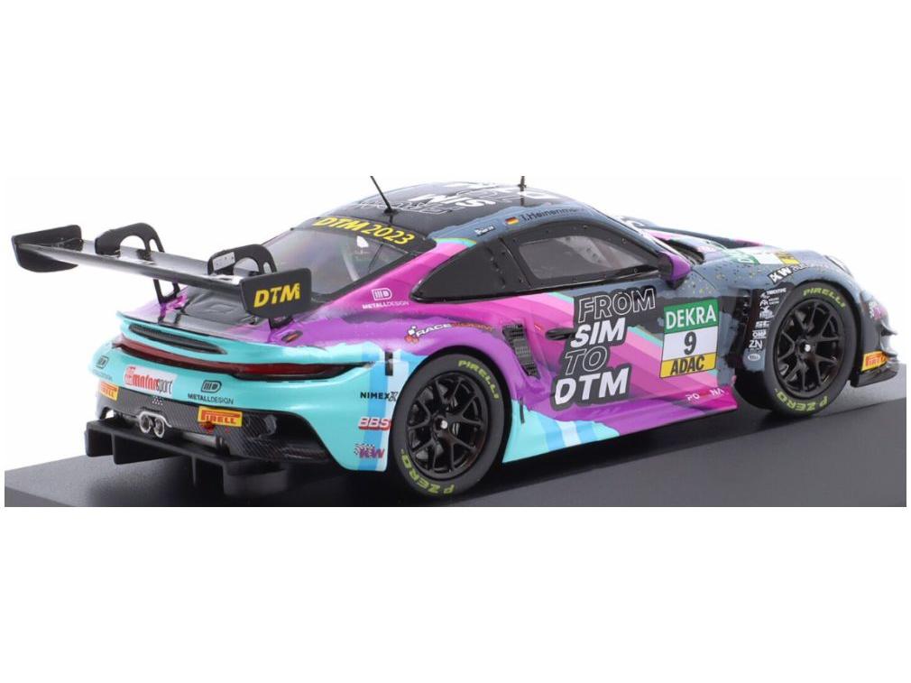 Porsche 911 (992) GT3 R #9 DTM 2023 Tim Heinemann 1:43 Scale IXO Diecast Model Car-IXO-Diecast Model Centre