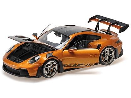 Porsche 911 (992) GT3 RS 2023 Gold w/Weissach Package/Gold Wheels 1:18 Scale Diecast Car – Minichamps-Minichamps-Diecast Model Centre