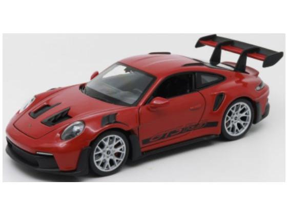 Porsche 911 (992) GTR RS Red 1:24 Scale Welly Diecast Model-Welly-Diecast Model Centre