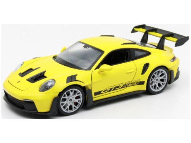 Porsche 911 (992) GTR RS yellow - 1:24 Scale Model Car-Welly-Diecast Model Centre