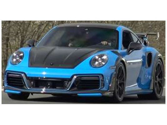 Porsche 911 (992) Techart GT Street R 2023 blue - 1:43 Scale Model Car-Solido-Diecast Model Centre