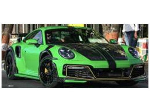 Porsche 911 (992) Techart GT Street R 2023 green - 1:43 Scale Model Car-Solido-Diecast Model Centre