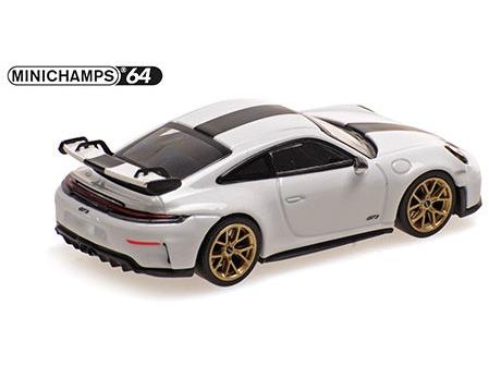 Porsche 911 (992.2) GT3 2025 White w/Weissach Package 1:64 Scale Diecast Car – Minichamps-Minichamps-Diecast Model Centre