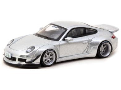Porsche 911 (997) RWB silver Abu Dhabi - 1:64 Scale Diecast Model Car-Tarmac Works-Diecast Model Centre