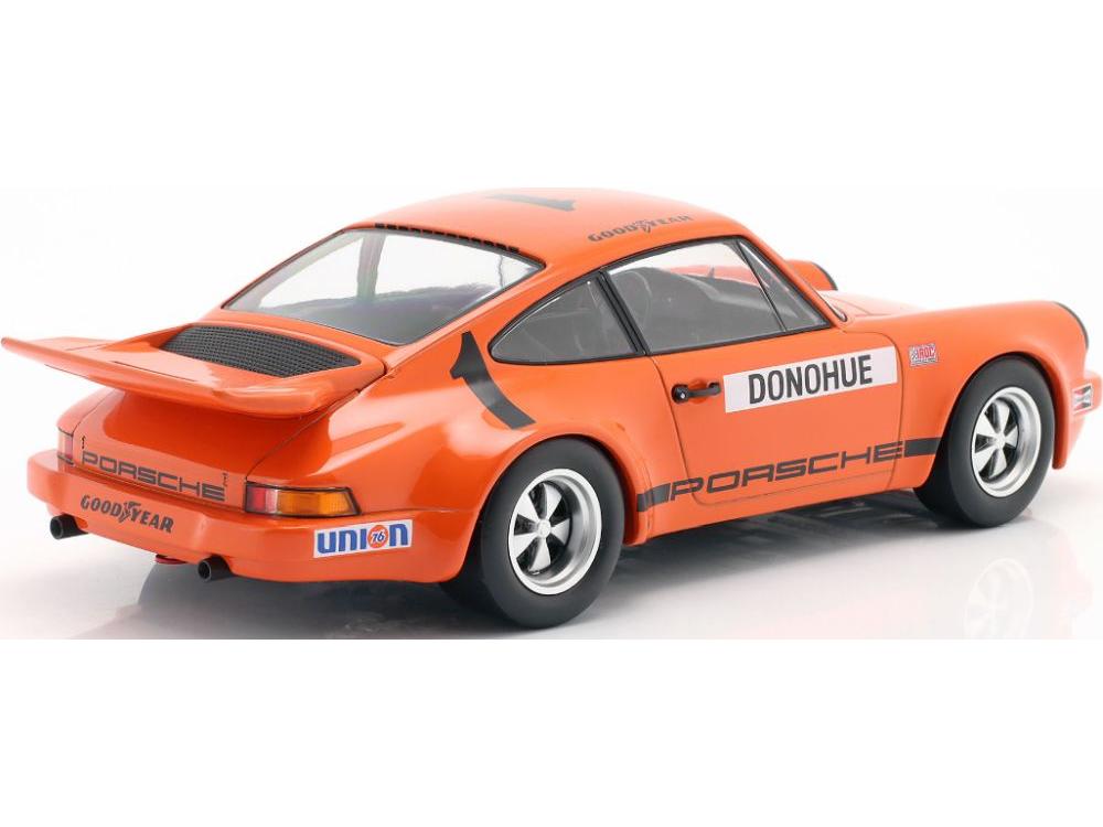 Porsche 911 Carrera 3.0 RSR Orange #1 Mark Donohue IROC Champion 1975 1:18 Scale Werk83 Diecast Model Car-Werk83-Diecast Model Centre