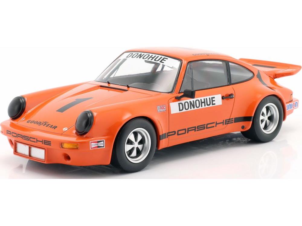 Porsche 911 Carrera 3.0 RSR Orange #1 Mark Donohue IROC Champion 1975 1:18 Scale Werk83 Diecast Model Car-Werk83-Diecast Model Centre