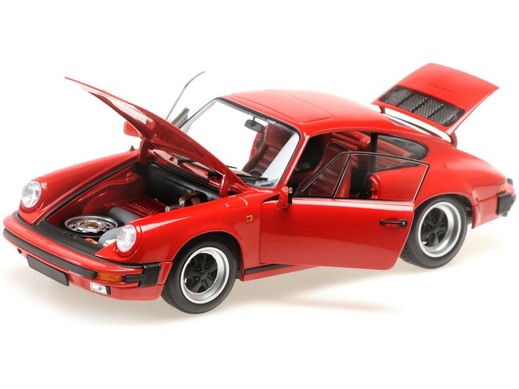 Porsche 911 Carrera Coupe 3.2 1983 Red 1:18 Scale Diecast Car – Minichamps-Minichamps-Diecast Model Centre