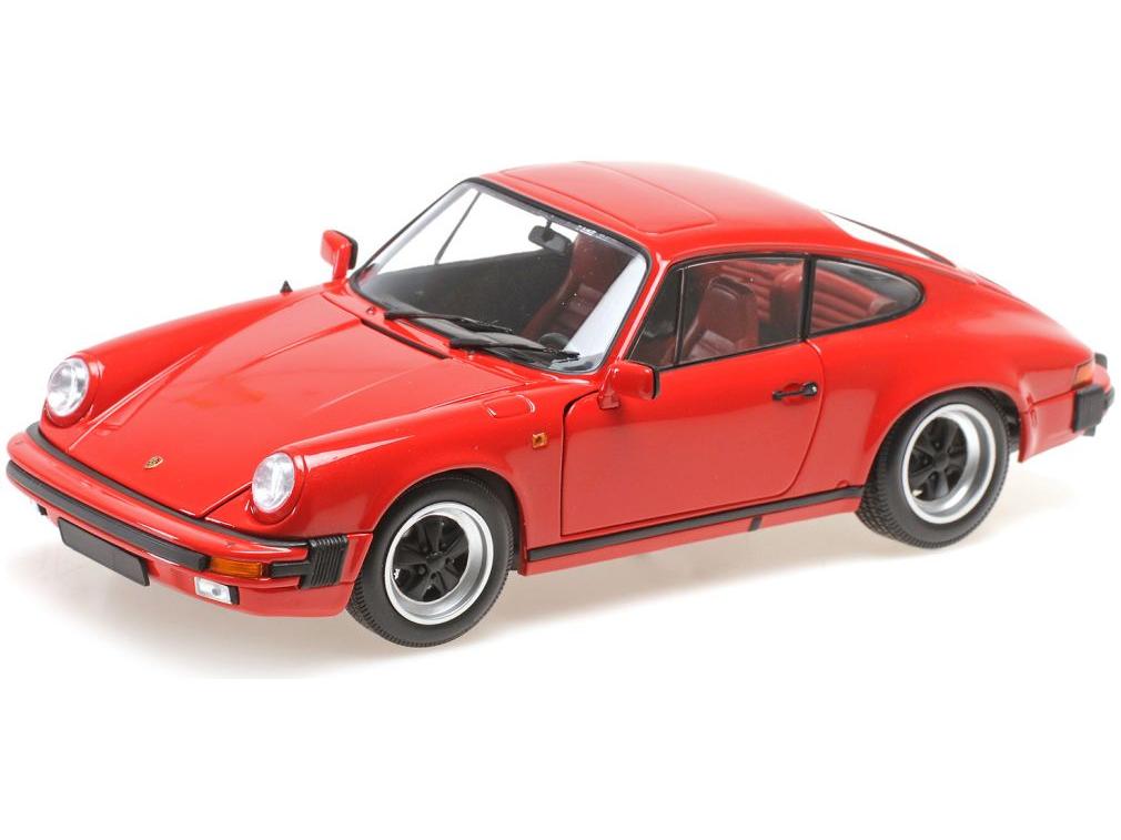 Porsche 911 Carrera Coupe 3.2 1983 Red 1:18 Scale Diecast Car – Minichamps-Minichamps-Diecast Model Centre