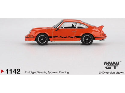Porsche 911 Carrera RS 2.7 Tangerine w/Black Livery (LHD) 1:64 Scale Diecast Model Car – MINI GT-MINI GT-Diecast Model Centre