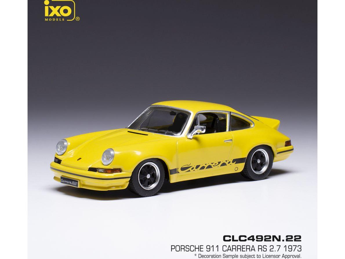 Porsche 911 Carrera RS 2.7 Yellow 1973 Black Magic 1:43 Scale IXO Diecast Model Car-IXO-Diecast Model Centre
