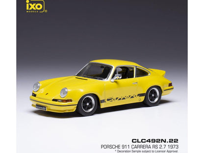 Porsche 911 Carrera RS 2.7 Yellow 1973 Black Magic 1:43 Scale IXO Diecast Model Car-IXO-Diecast Model Centre