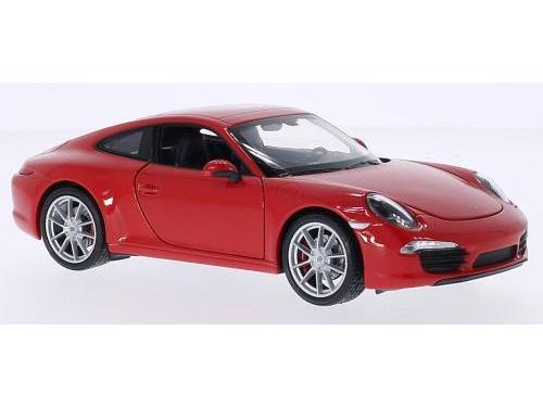 Porsche 911 Carrera S (991) Red 1:24 Scale Welly Diecast Model-Welly-Diecast Model Centre