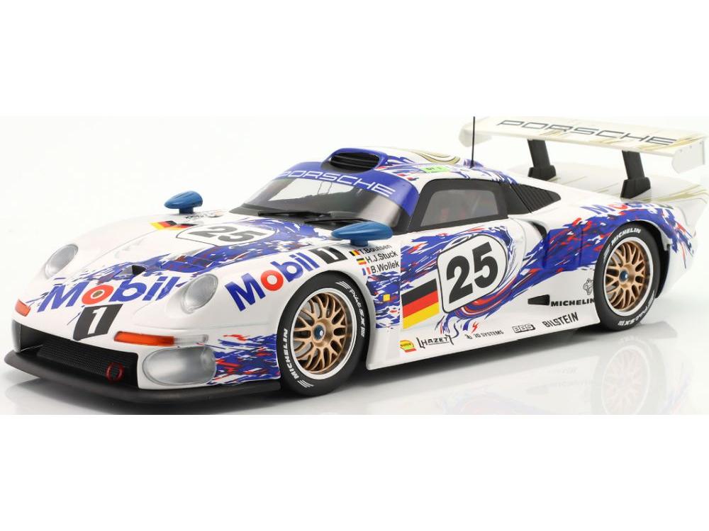 Porsche 911 GT1 #25 2nd 24H Le Mans 1996 Stuck/Boutsen/Wollek 1:18 Scale Werk83 Diecast Model Car-Werk83-Diecast Model Centre