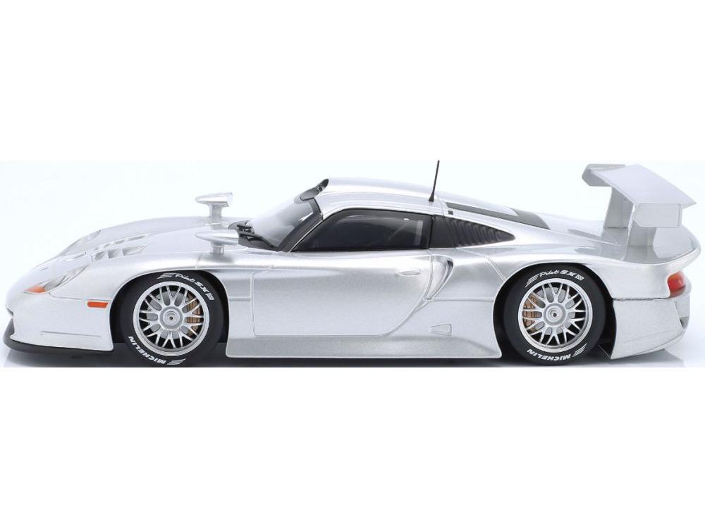 Porsche 911 GT1 Street Version 1997 Silver 1:18 Scale Werk83 Diecast Model Car-Werk83-Diecast Model Centre