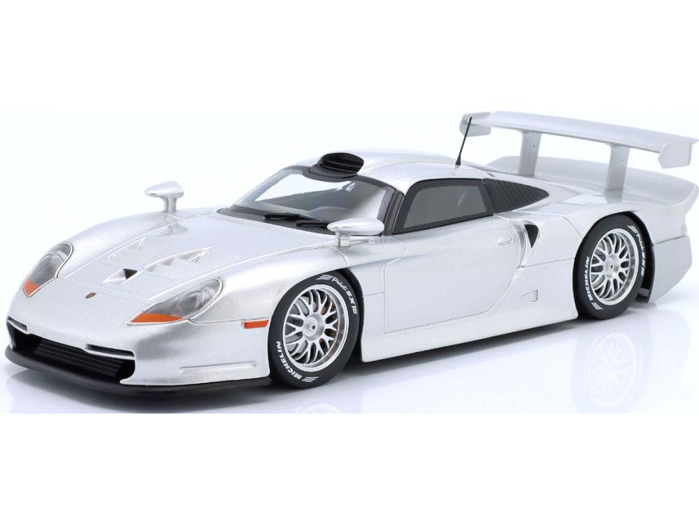 Porsche 911 GT1 Street Version 1997 Silver 1:18 Scale Werk83 Diecast Model Car-Werk83-Diecast Model Centre