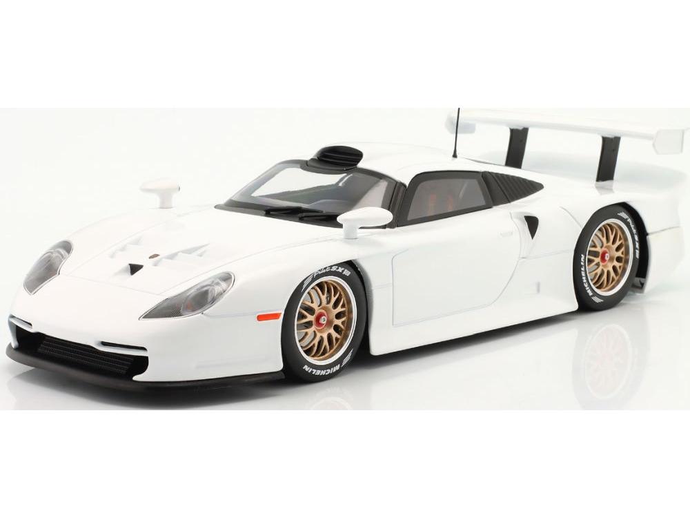 Porsche 911 GT1 Street Version Plain Body Edition 1997 White 1:18 Scale Werk83 Diecast Model Car-Werk83-Diecast Model Centre