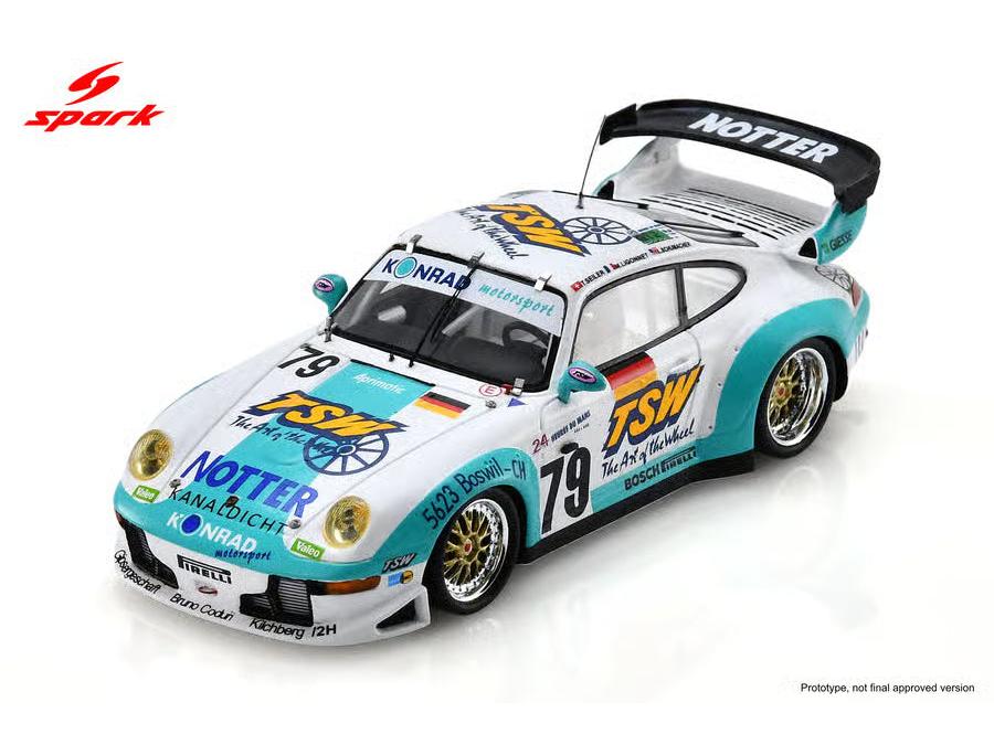 Porsche 911 GT2 #79 Le Mans 24H 1997 M Ligonnet/T Seiler/L Schumacher 1:43 Scale Resin Car – Spark-Spark-Diecast Model Centre