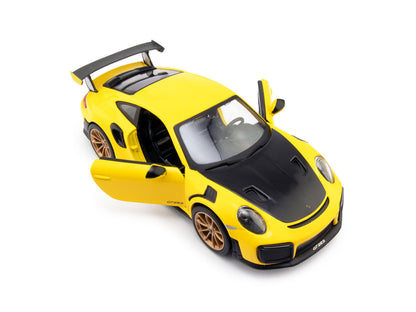 Porsche 911 GT2 RS Yellow 1:24 Scale Maisto Diecast Model-Maisto-Diecast Model Centre