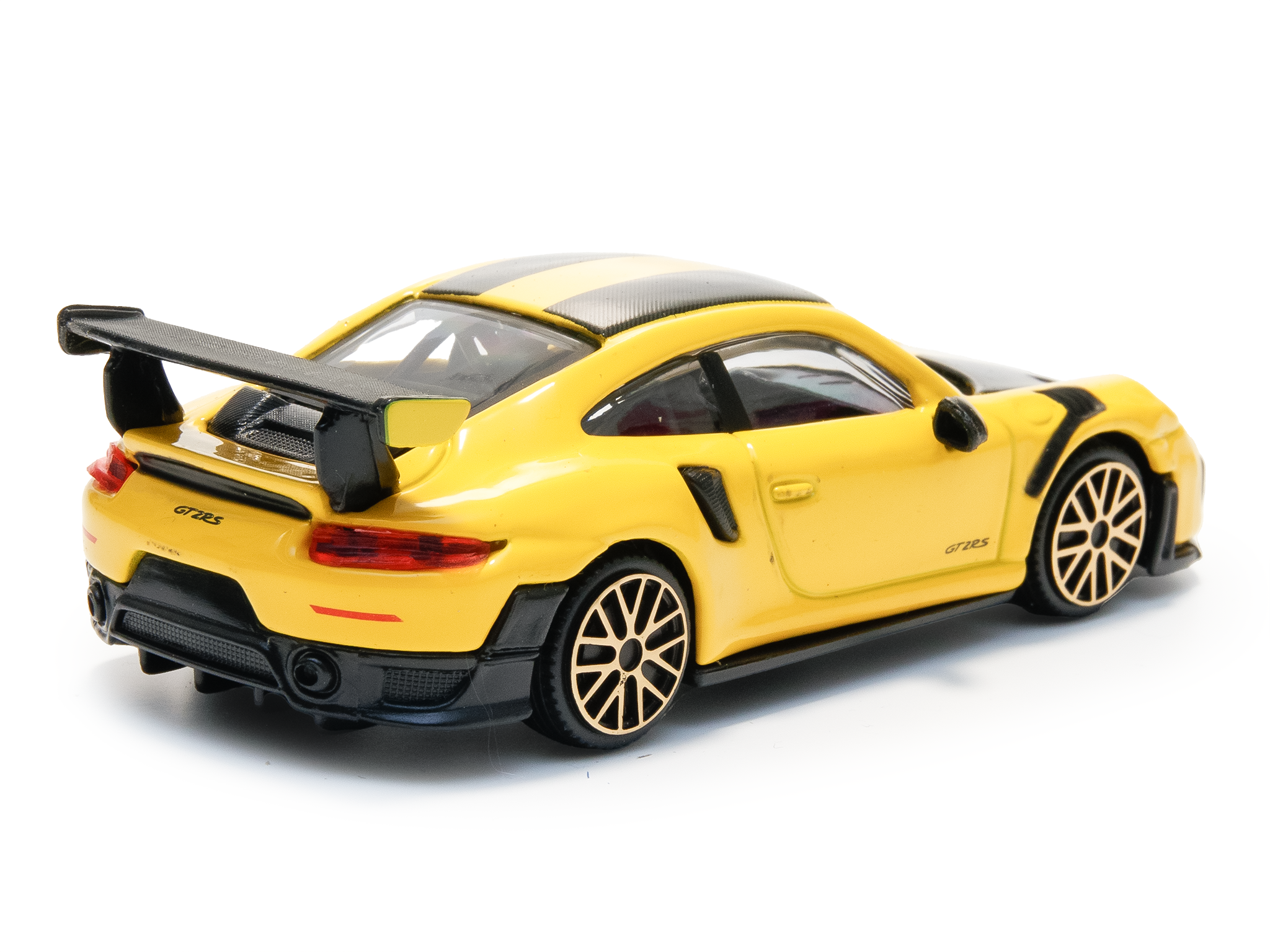 Porsche 911 GT2 RS yellow 1:43 Scale Toy Car