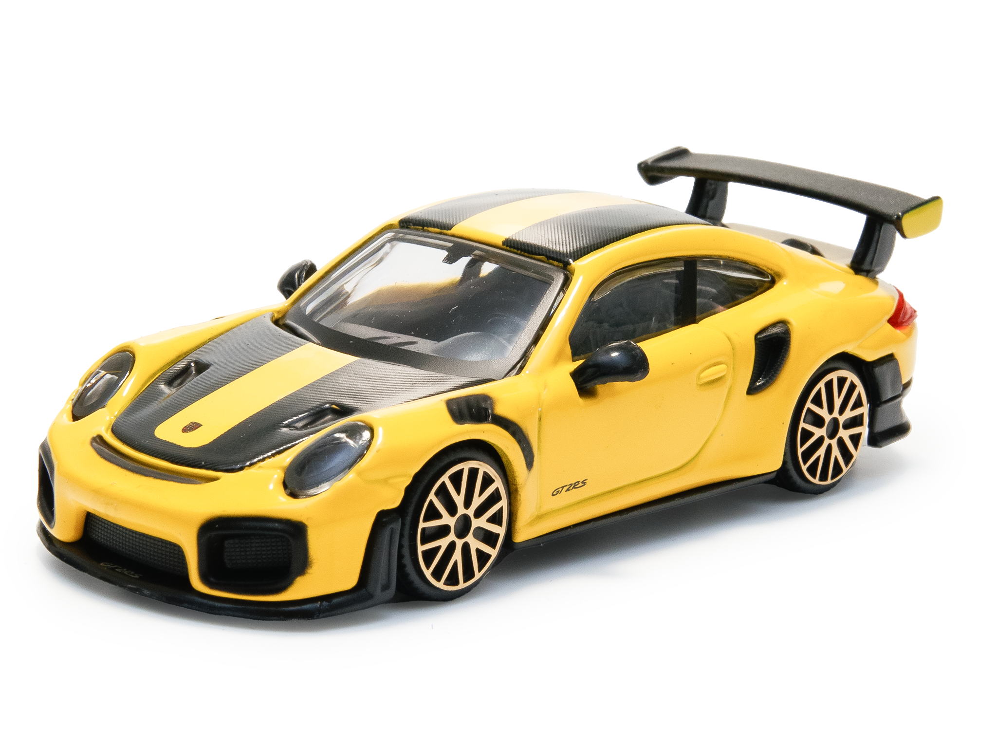 Porsche 911 GT2 RS yellow 1:43 Scale Toy Car