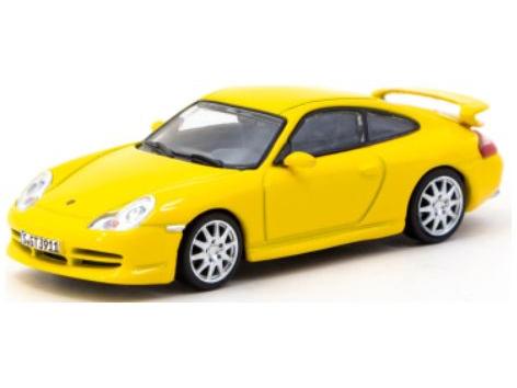 Porsche 911 GT3 (996) Yellow 1:64 Scale Diecast Car – Tarmac Works-Tarmac Works-Diecast Model Centre