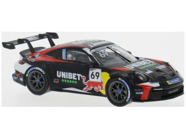 Porsche 911 GT3 Cup (992) Porsche Cup Zolder 2024 #69 K.Rovanpera 1:43 Scale IXO Diecast Model Car-IXO-Diecast Model Centre
