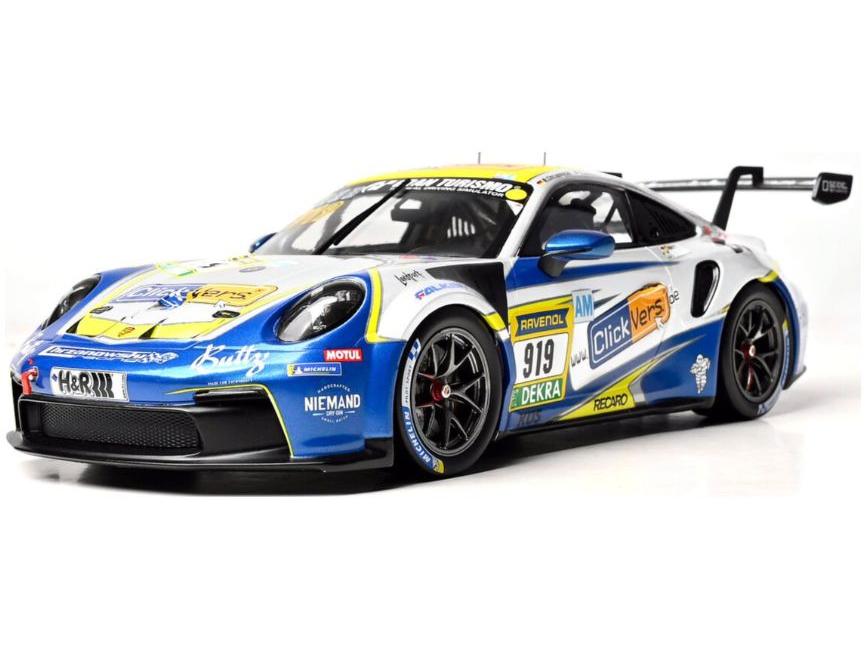 Porsche 911 GT3 Cup Clickvers #919 24h Nurburgring 2025 Jodexnis/Chrzanowski 1:18 Scale IXO Diecast Model Car-IXO-Diecast Model Centre