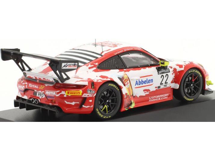 Porsche 911 GT3 R #22 24h Spa 2020 Frikade Racing Bergmeister/Makowiecki/Olsen 1:43 Scale IXO Diecast Model Car-IXO-Diecast Model Centre