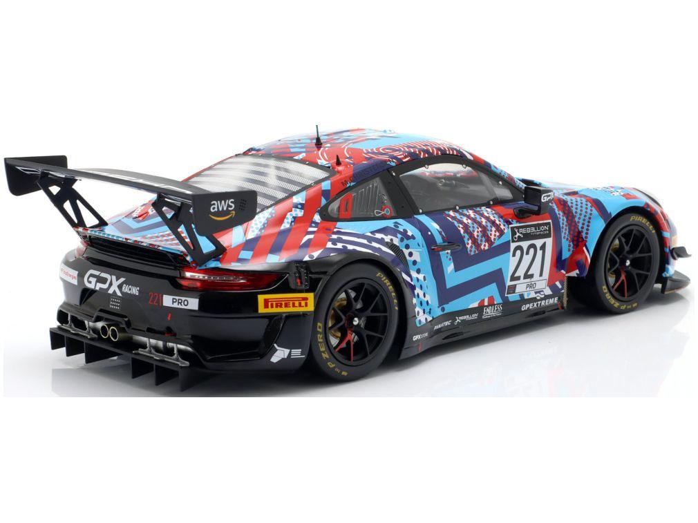 Porsche 911 GT3 R #221 Test Days 24H Spa 2022 GPX Martini Racing Lietz/Christensen 1:18 Scale IXO Diecast Model Car-IXO-Diecast Model Centre