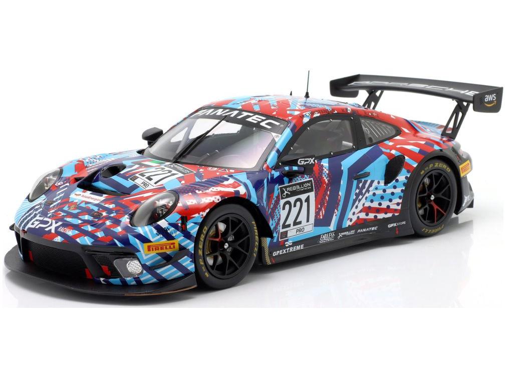 Porsche 911 GT3 R #221 Test Days 24H Spa 2022 GPX Martini Racing Lietz/Christensen 1:18 Scale IXO Diecast Model Car-IXO-Diecast Model Centre