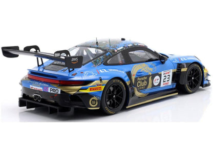 Porsche 911 GT3 R #23 24h Spa 2024 Phantom Global Racing Eriksson/Evans/Preining 1:18 Scale IXO Diecast Model Car-IXO-Diecast Model Centre