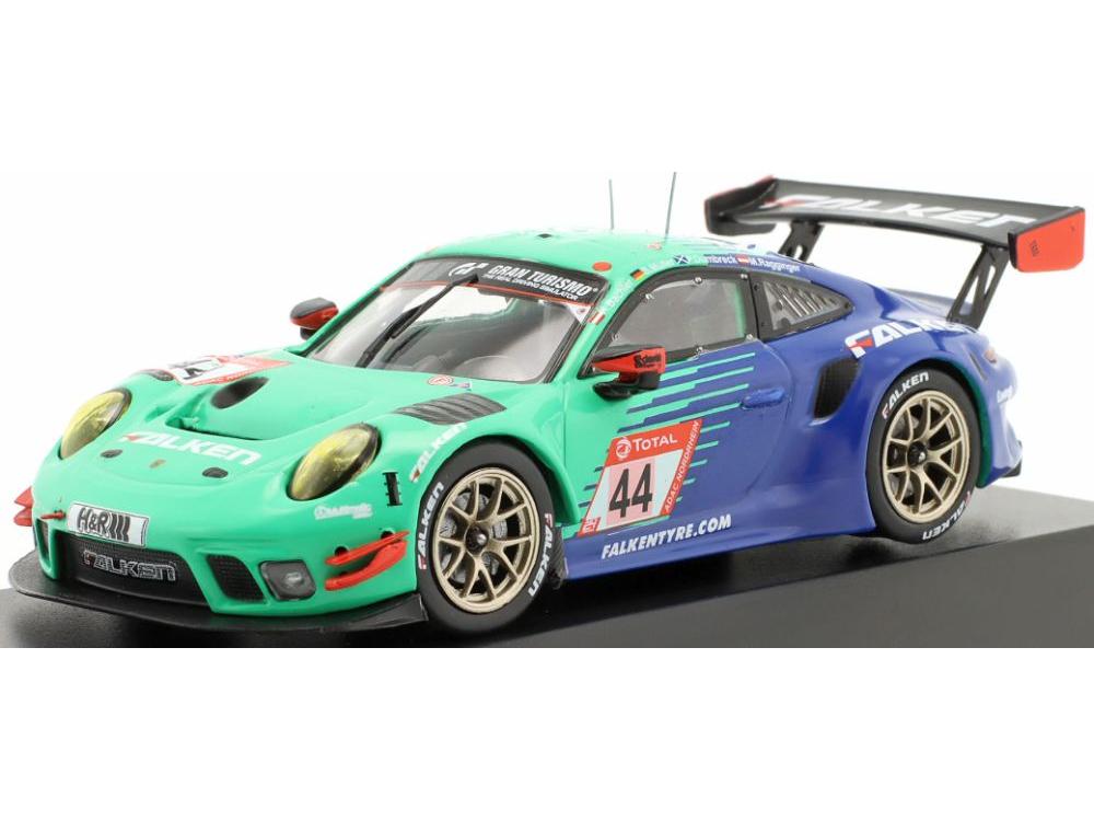 Porsche 911 GT3 R #44 24h Nurburgring 2020 Falken Motorsports 1:43 Scale IXO Diecast Model Car-IXO-Diecast Model Centre