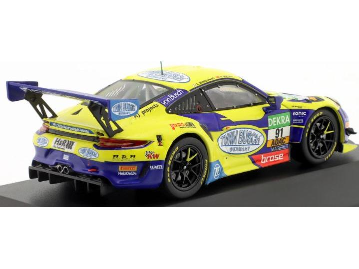 Porsche 911 GT3 R #91 ADAC GT Masters 2022 Vizechampion Engelhart Guven 1:43 Scale IXO Diecast Model Car-IXO-Diecast Model Centre