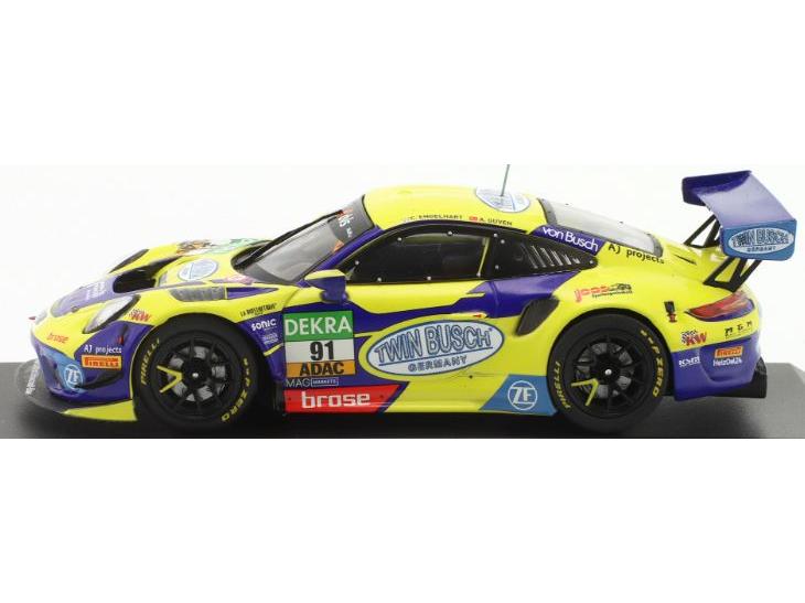 Porsche 911 GT3 R #91 ADAC GT Masters 2022 Vizechampion Engelhart Guven 1:43 Scale IXO Diecast Model Car-IXO-Diecast Model Centre