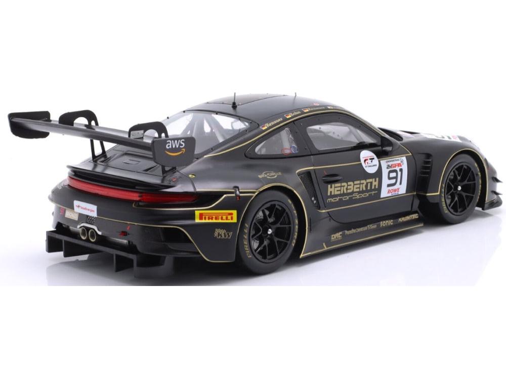 Porsche 911 GT3 R (992) Herberth Motorsport #91 24h Spa 2025 Bohn/Jefferies/Renauer 1:18 Scale Diecast Car – IXO-IXO-Diecast Model Centre