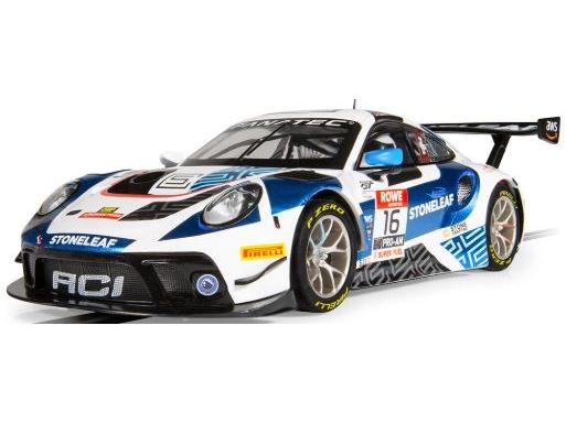 Porsche 911 GT3 R ACI Motorsport in Clear Box 1:32 Scale Scalextric-Scalextric-Diecast Model Centre
