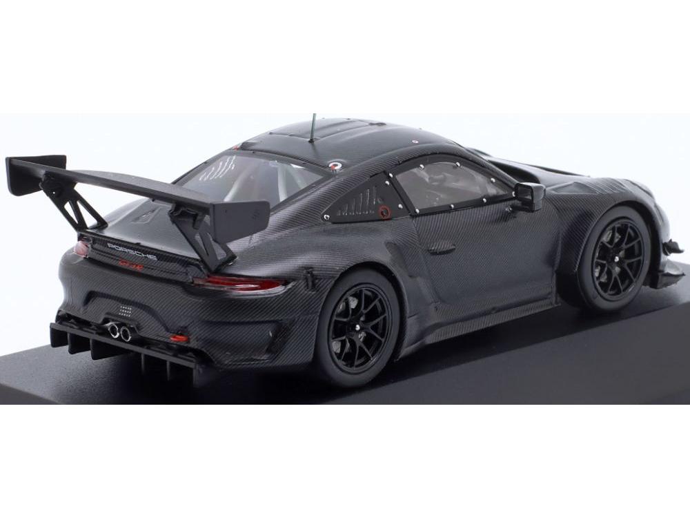 Porsche 911 GT3 R Plain Body Version 2019 Matt Black 1:43 Scale IXO Diecast Model Car-IXO-Diecast Model Centre