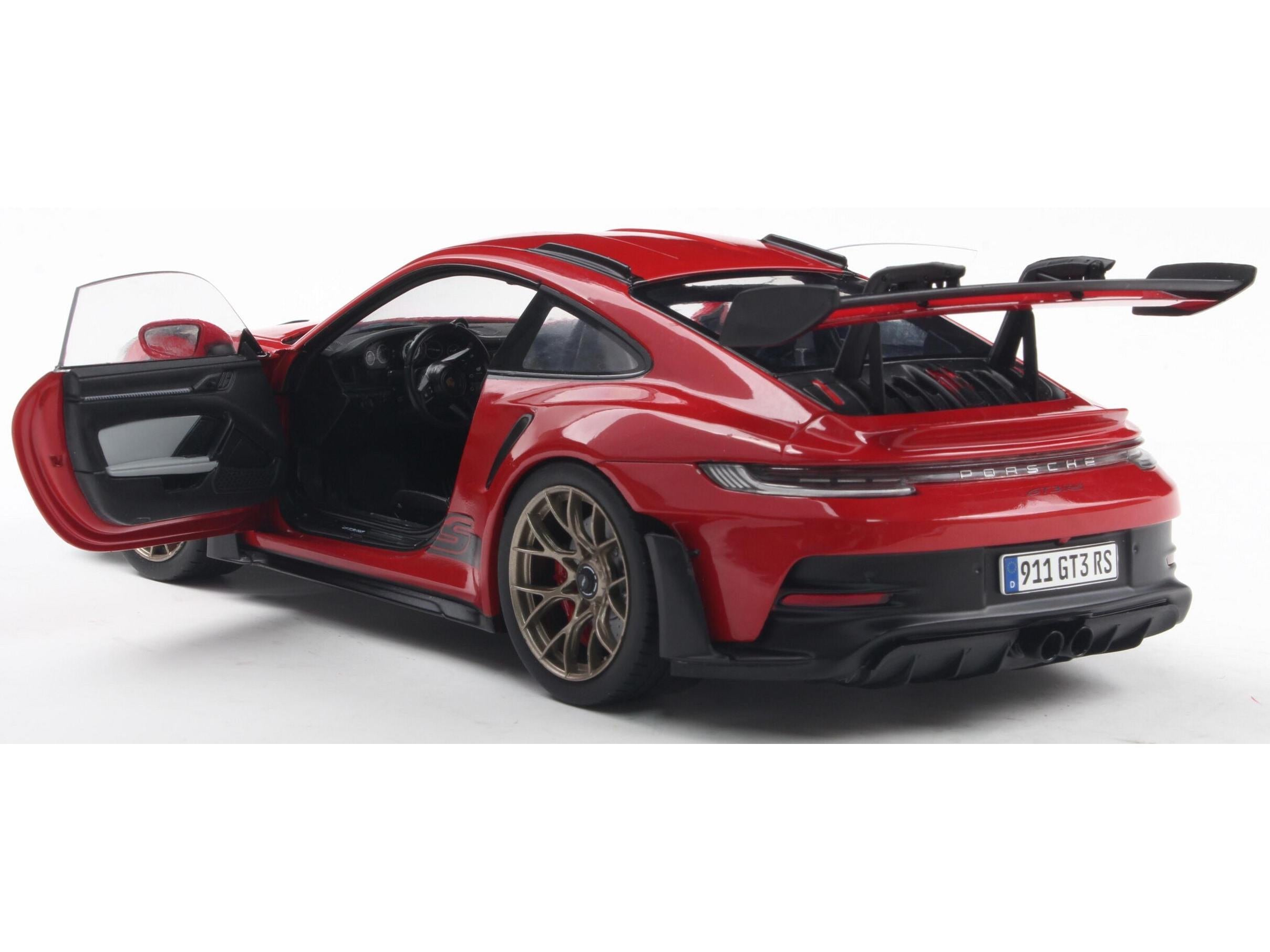 Porsche 911 GT3 RS 2024 Red 1:18 Scale Solido Diecast Model-Solido-Diecast Model Centre