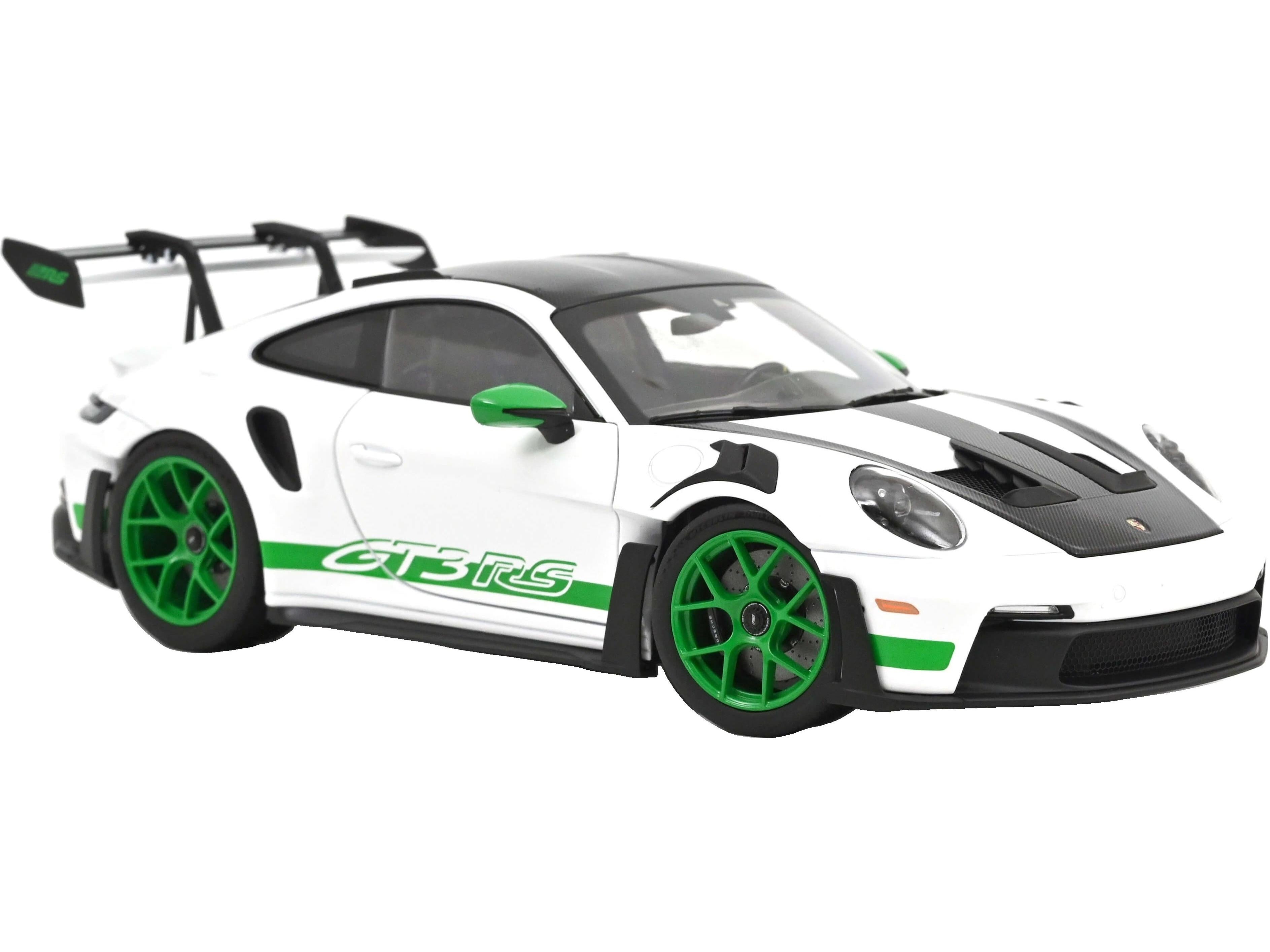 Porsche 911 GT3 RS Tribute to Carrera RS White and Python Green 2022 1:18 Scale Diecast Car – Norev-Norev-Diecast Model Centre