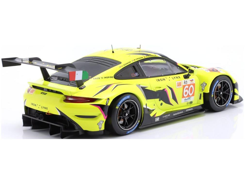 Porsche 911 RSR-19 #60 24H Le Mans 2023 Iron Lynx Schiavoni/Cressoni/Picariello 1:18 Scale IXO Diecast Model Car-IXO-Diecast Model Centre