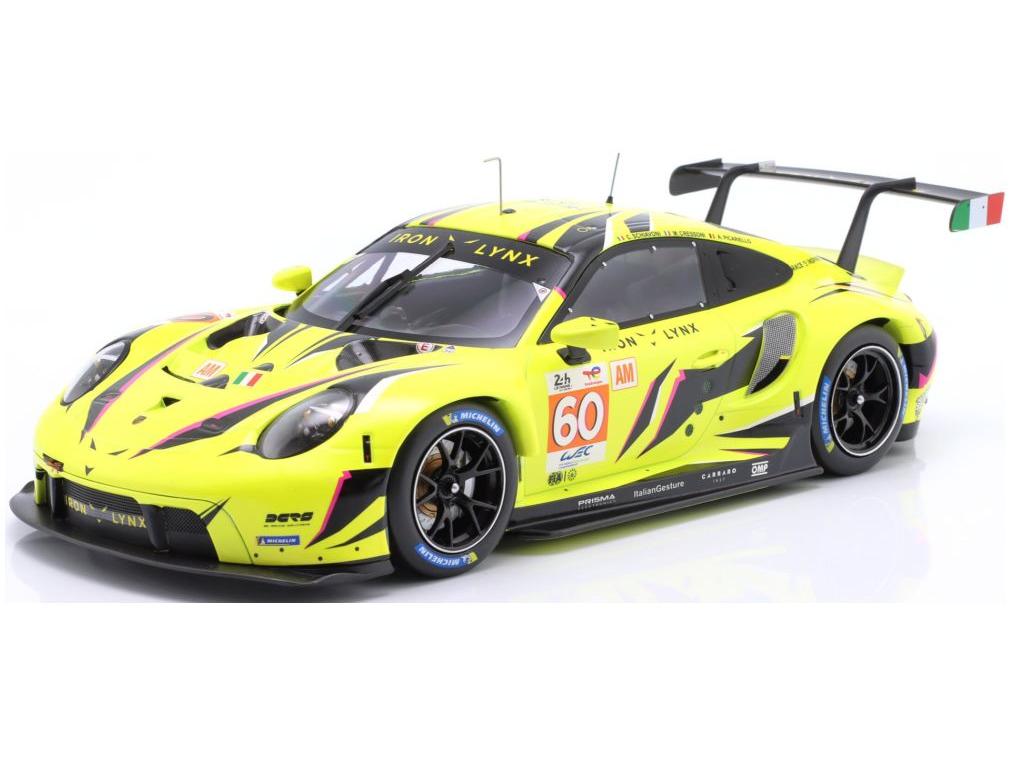 Porsche 911 RSR-19 #60 24H Le Mans 2023 Iron Lynx Schiavoni/Cressoni/Picariello 1:18 Scale IXO Diecast Model Car-IXO-Diecast Model Centre
