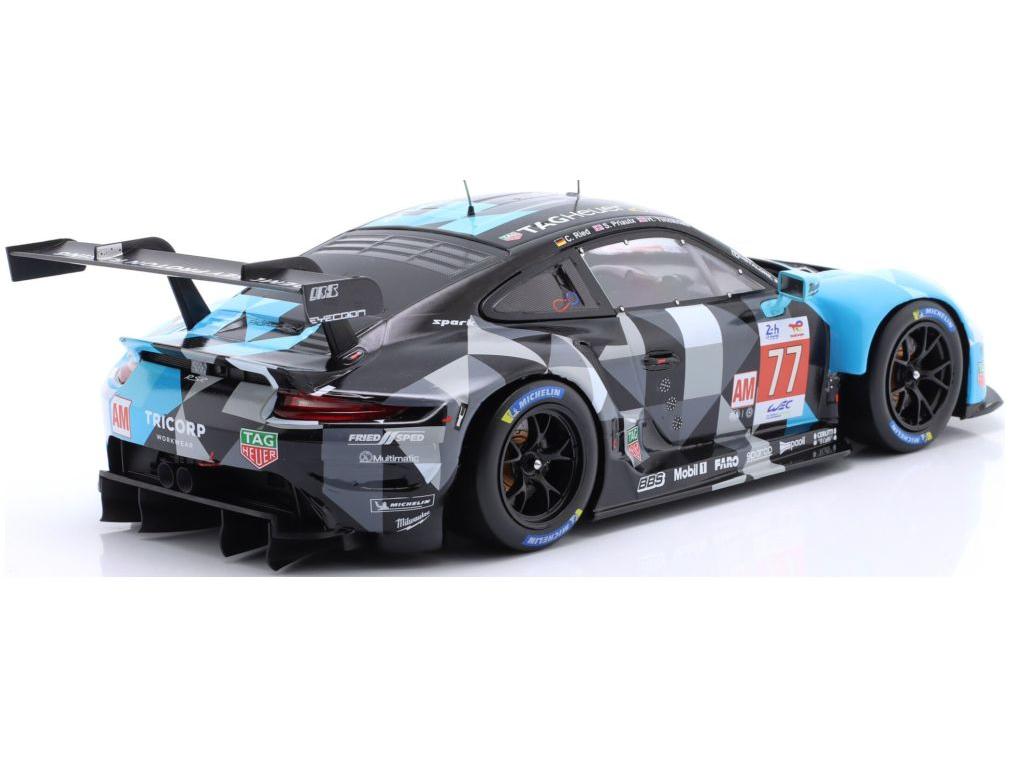 Porsche 911 RSR-19 #77 24H Le Mans 2022 Dempsey Proton Ried/Priaulx/Tincknell 1:18 Scale IXO Diecast Model Car-IXO-Diecast Model Centre