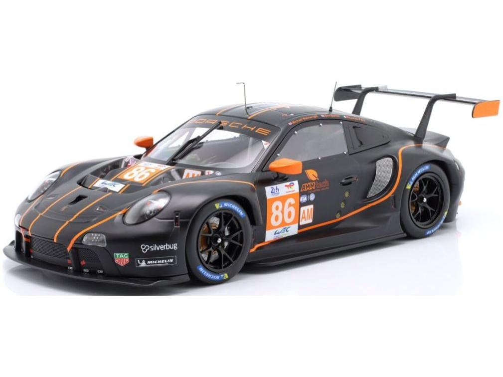Porsche 911 RSR-19 #86 24h Le Mans 2022 Gulf GR Racing 1:18 Scale IXO Diecast Model Car-IXO-Diecast Model Centre